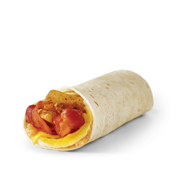 Wrap déjeuner avec bacon
