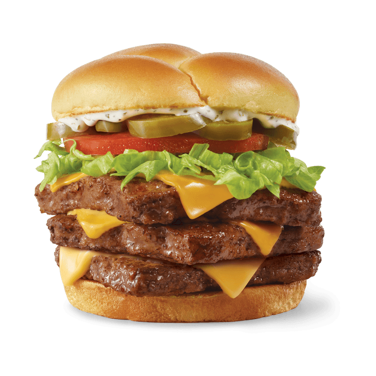Jalapeño Ranch Cheeseburger, Triple