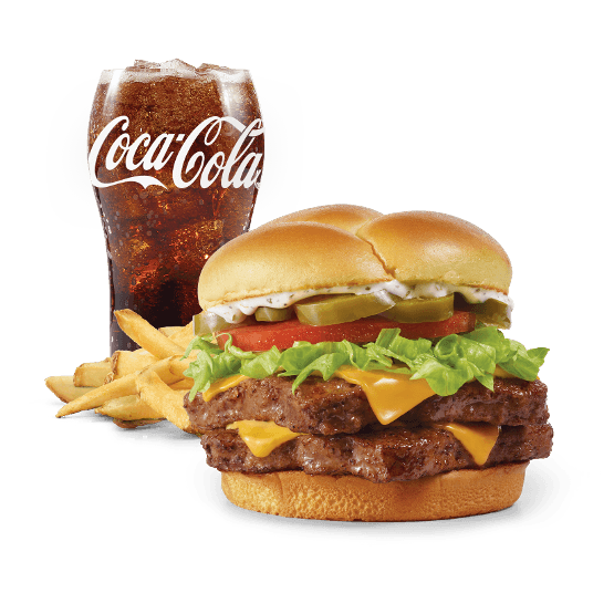 Jalapeño Ranch Cheeseburger, Double Combo