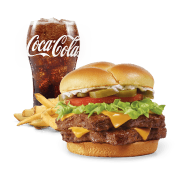 Jalapeño Ranch Cheeseburger, Double Combo