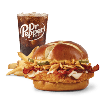 Pretzel Bacon Pub Chicken Sandwich Combo