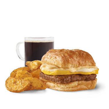 Sausage, Egg & Swiss Croissant Combo