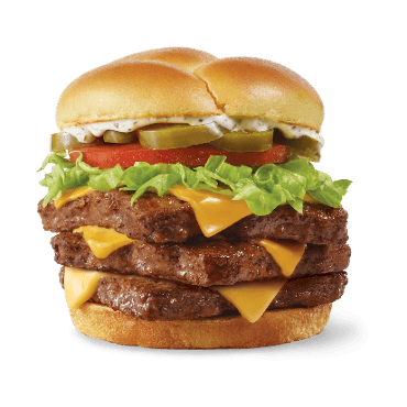 Jalapeño Ranch Cheeseburger, Triple