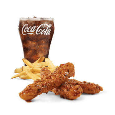 3 lanières de poulet BBQ Coréen