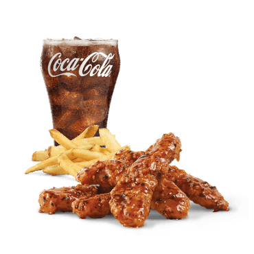 5 lanières de poulet BBQ Coréen